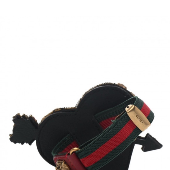 GUCCI Web Crystal Heart Bracelet - Picture 2 of 3